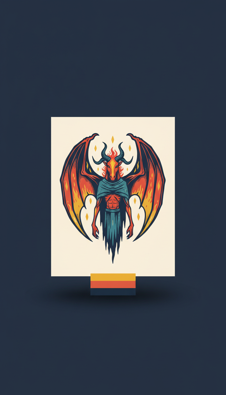 Jersey Devil Art Print On Heavy Stock