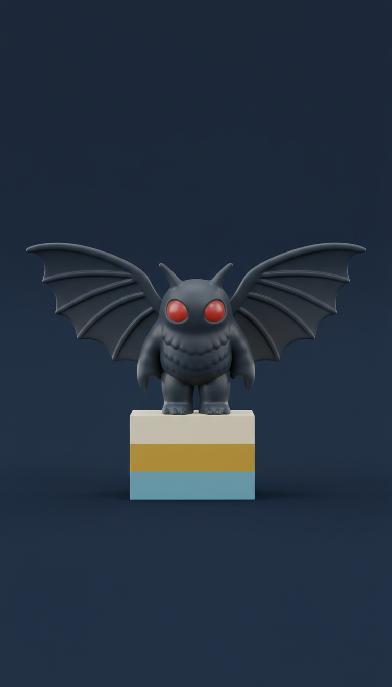 Mothman Vinyl Figure With Red Eyes