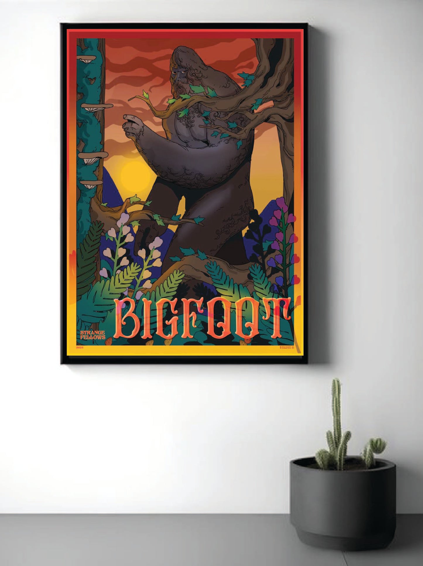 Artist Series: "Bigfoot" Cryptid Poster by Ryan Pallett