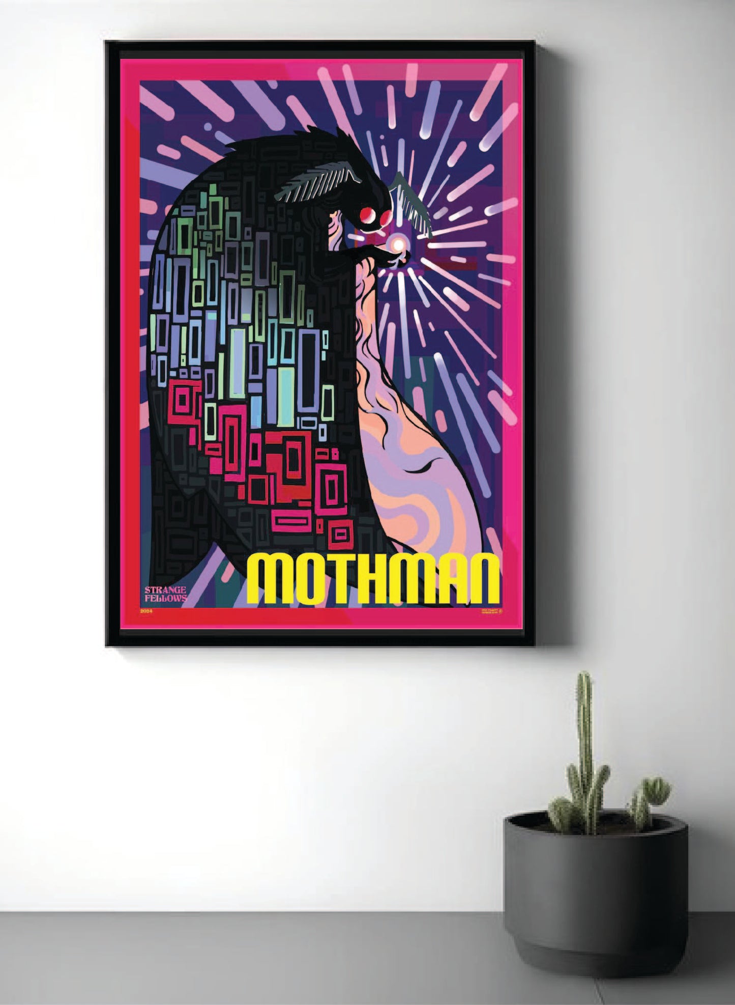 Artist Series: "Mothman" Cryptid Poster by Ryan Pallett