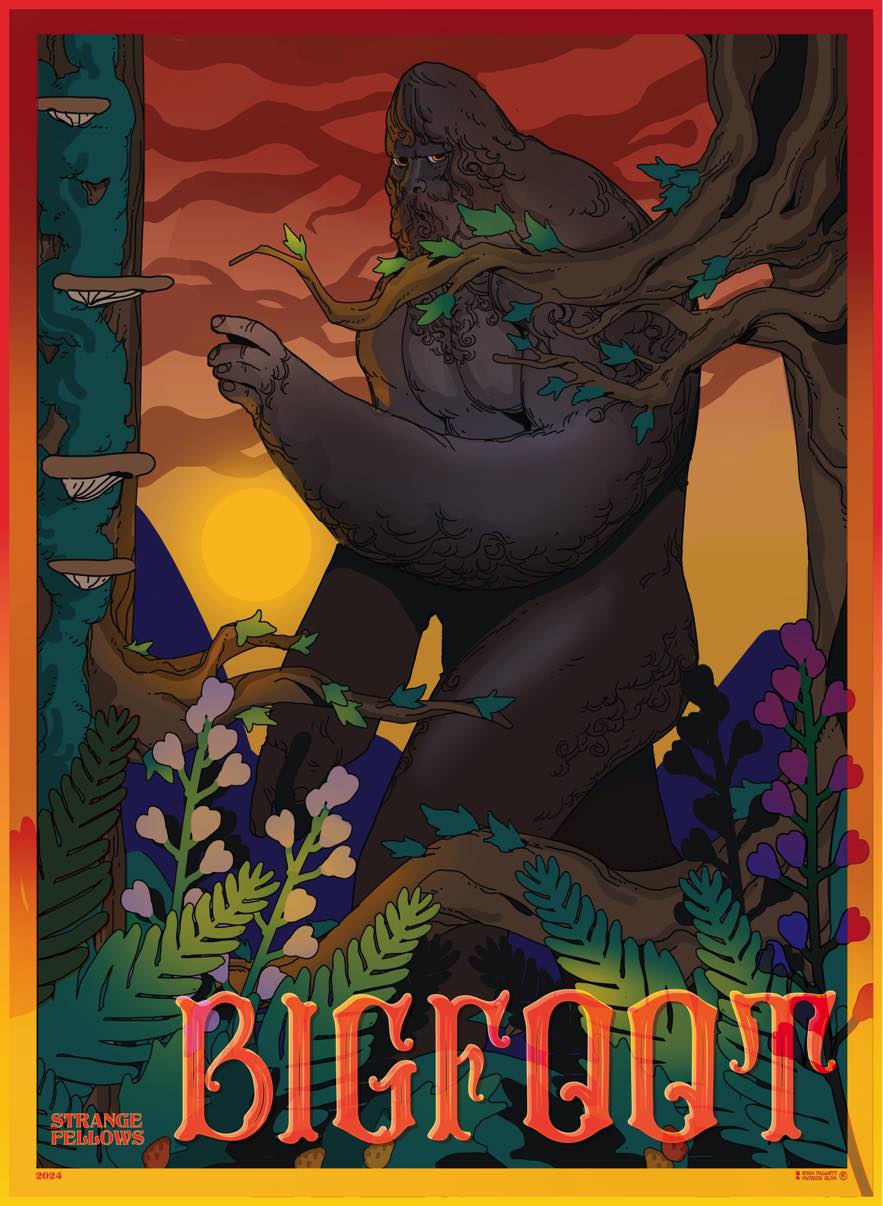 Artist Series: "Bigfoot" Cryptid Poster by Ryan Pallett