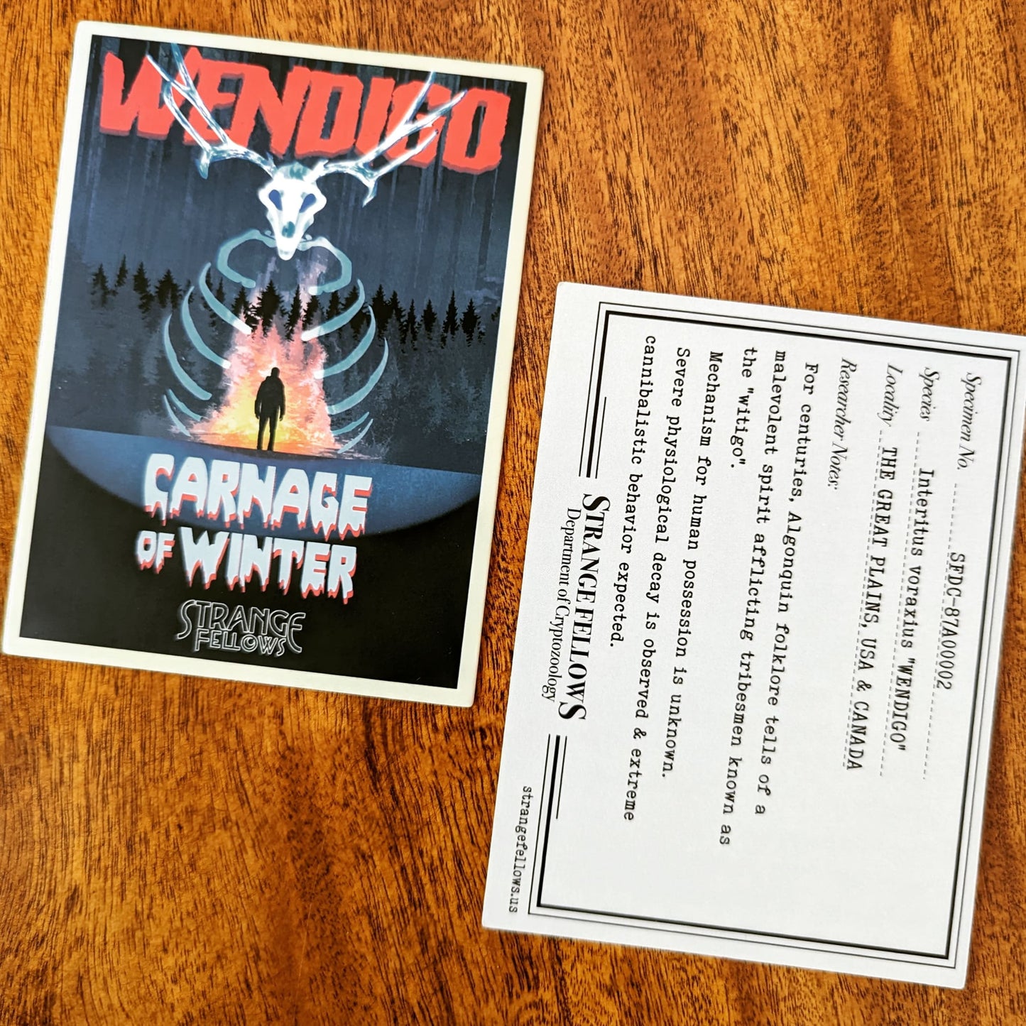 Wendigo cryptid plushie from classic American folklore and cryptozoology