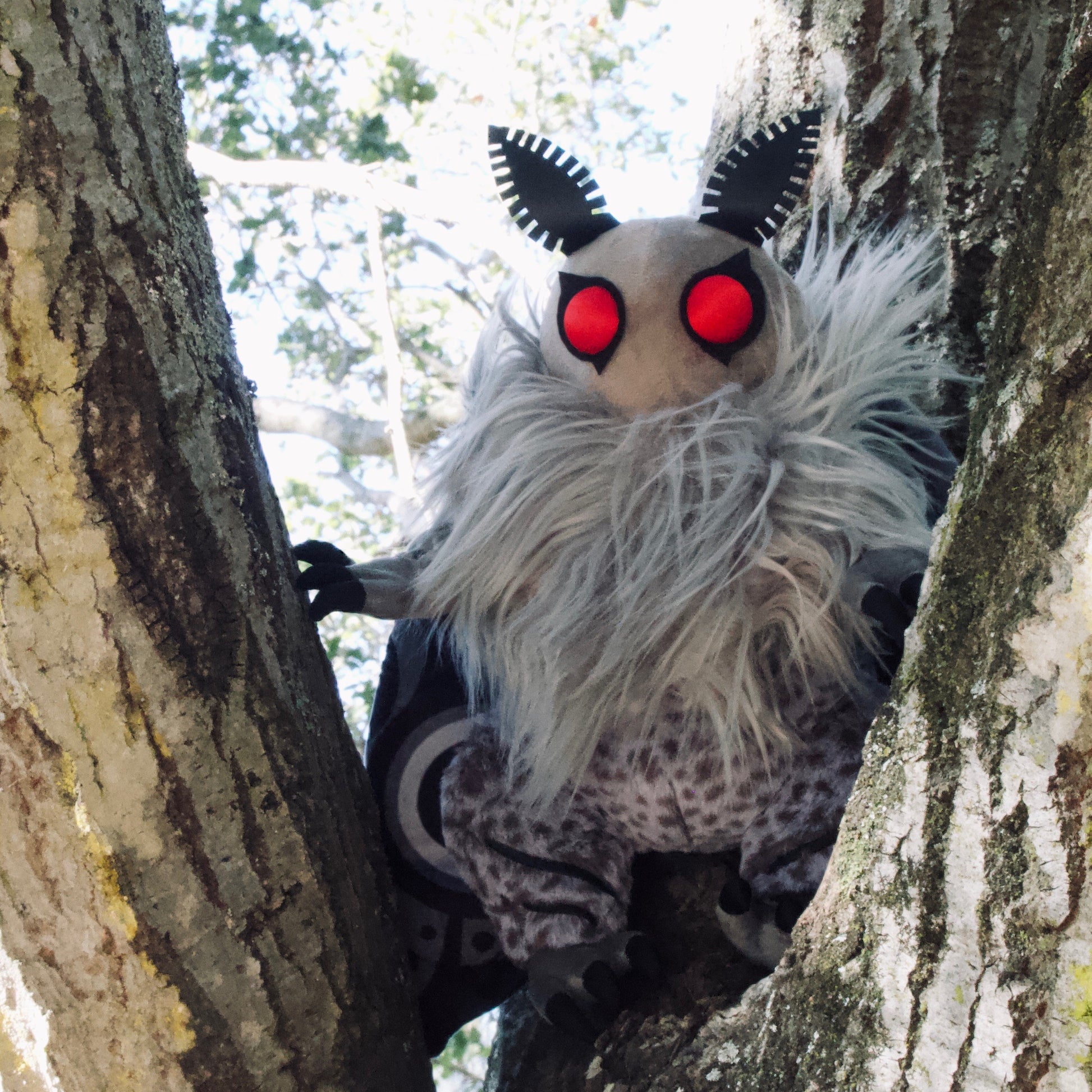 Mothman cryptid plushie from classic American folklore and cryptozoology