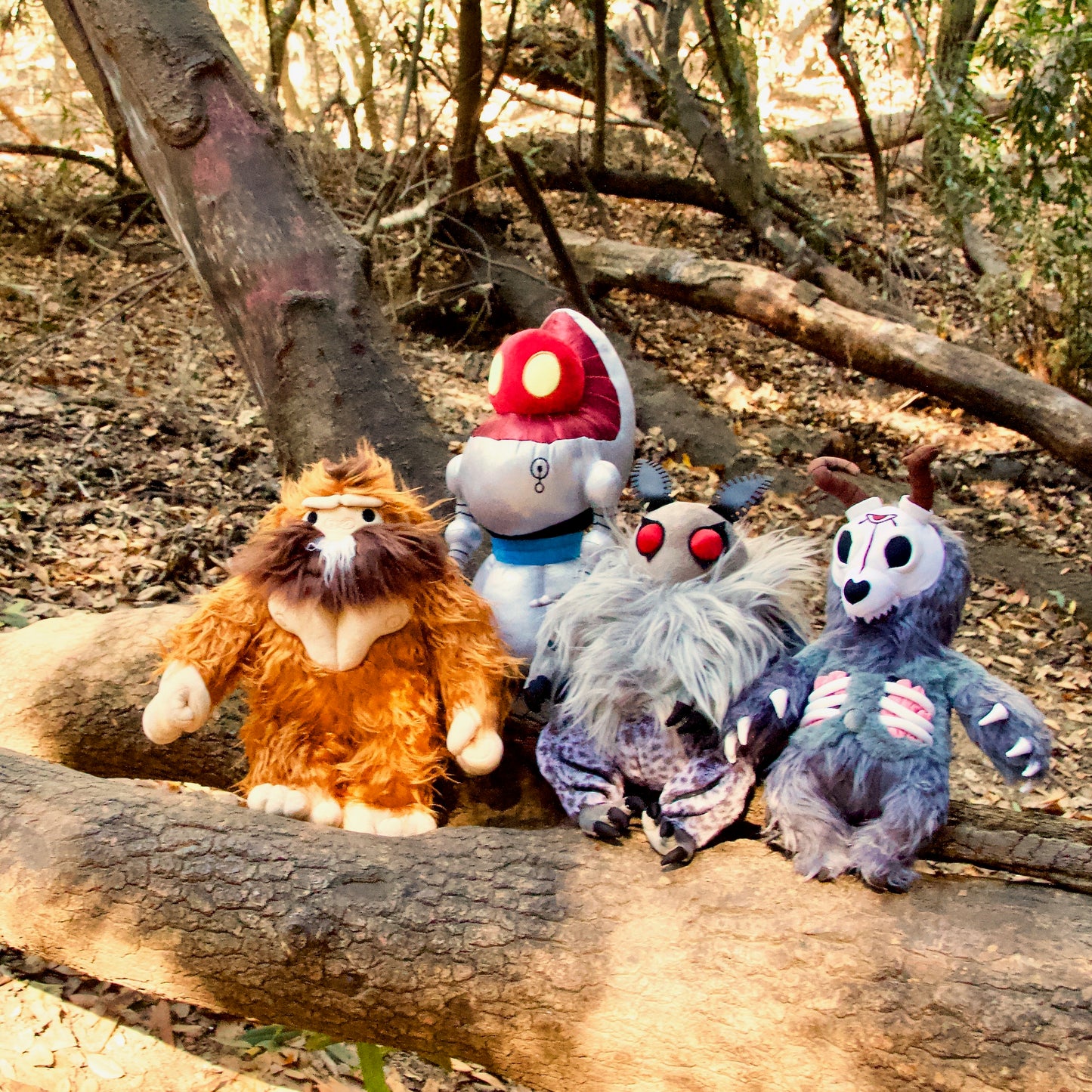 Mothman, Bigfoot, Wendigo, Flatwoods Monster cryptid plushie from classic American folklore and cryptozoology